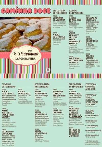 CAMINHA DOCE ARRANCA SEXTA-FEIRA