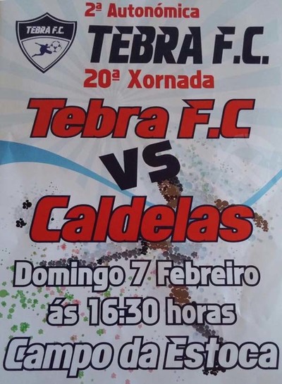 ESTE DOMINGO O TEBRA FC RECIBE  CALDELAS NO CAMPO DA ESTOCA