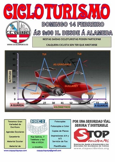 SADA CICLOTURISMO CO CLUBE CICLISTA GUARDS O DOMINGO 14 DE FEBREIRO DE 2016