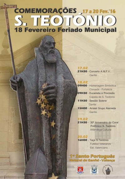 FERIADO MUNICIPAL DE SAO TEOTONIO EM VALENA DO MINHO