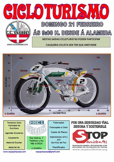 SADA CICLOTURISMO CO CLUBE CICLISTA GUARDS O DOMINGO 21 DE FEBREIRO DE 2016