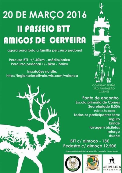 II PASSEIO BTT AMIGOS DE CERVEIRA O 20 DE MARO