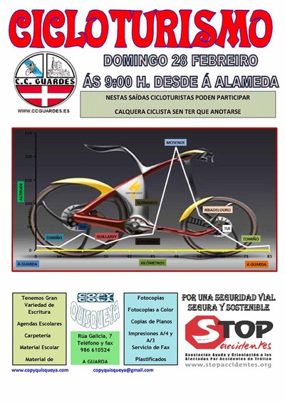 SADA CICLOTURISMO CO CLUBE CICLISTA GUARDS O DOMINGO 28 DE FEBREIRO DE 2016