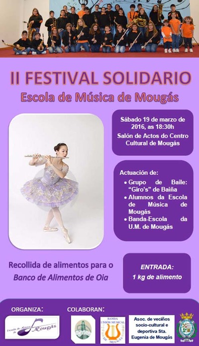 II FESTIVAL SOLIDARIO DE LA ESCUELA DE MSICA DE MOUGS EL DOMINGO 19 DE MARZO DE 2016