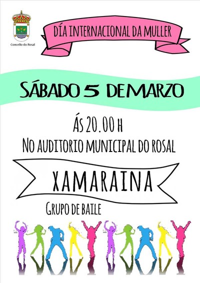 ACTUACIN DO GRUPO DE BAILE XAMARAINA ESTE SBADO NO AUDITORIO DO ROSAL