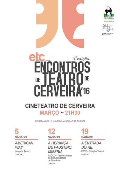 HUMOR MARCA 5 EDIO DOS ETC? ENCONTROS DE TEATRO DE CERVEIRA