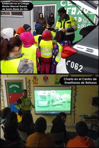 LA GUARDIA CIVIL DE TRFICO IMPARTE VARIAS JORNADAS DE EDUCACIN VIAL EN COLEGIOS DE SANTA MARA DE OIA