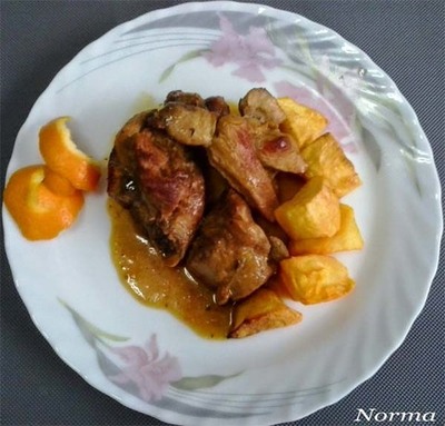 RECETA: CARNE DE PAVO A LA NARANJA