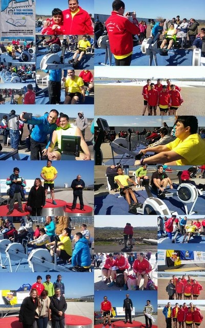 PARTICIPACIN DO CLUBE DEPORTIVO SAN XEROME NA V TAA DE REMO INDOOR DA ANDDI EN COMBRA