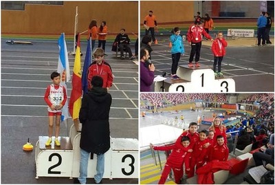 DAS MEDALLAS PARA ATLETISMO TREGA NOS CAMPIONATOS GALEGOS DE PISTA CUBERTA EN CORUA