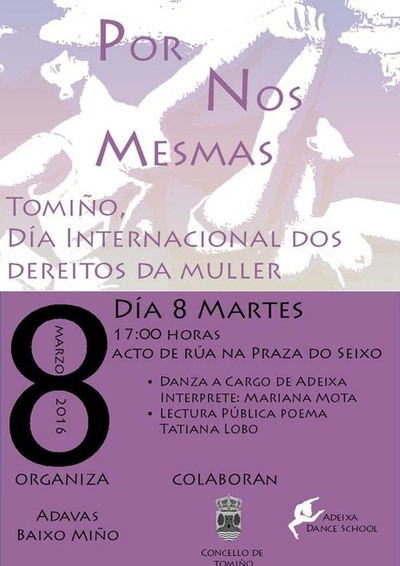 ACTO CO GALLO DO DA INTERNACIONAL DOS DEREITOS DA MULLER ESTE MARTES NA PRAZA DO SEIXO DE TOMIO