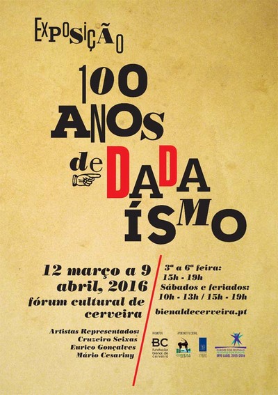 FBAC CELEBRA SBADO O CENTENRIO DO DADASMO COM CRUZEIRO SEIXAS, EURICO GONALVES E MRIO CESARINY