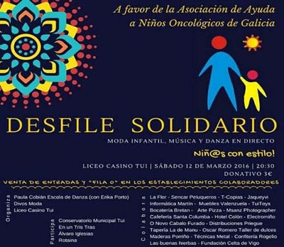 DESFILE SOLIDARIO INFANTIL O 12 DE MARZO DE 2016 NO LICEO CASINO DE TUI