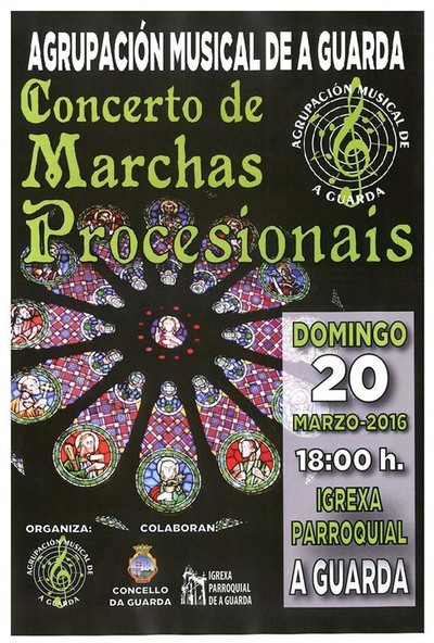 CONCERTO DE MARCHAS PROCESIONAIS O 20 DE MARZO NA GUARDA