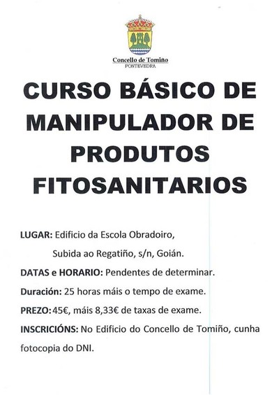 TOMIO IMPARTE TRES CURSOS DE MANIPULADOR DE PRODUTOS FITOSANITARIOS E PREPARA VARIOS MIS, DADA A ALTA DEMANDA