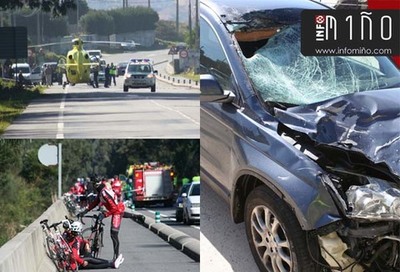 AL MENOS UN FALLECIDO EN EL ATROPELLO DE UN PELOTN DE CICLISTAS EN A GUARDA