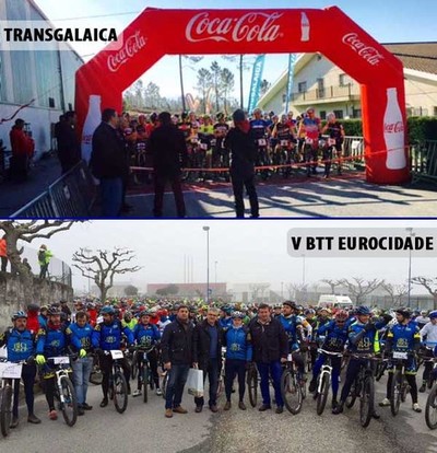 A EUROCIDADE TUI-VALENA CONGREGOU NESTE MES A MIS DE 1.600 CICLISTAS NAS PROBAS DA V EUROCIDADE BTT E DA TRANSGALAICA TUI