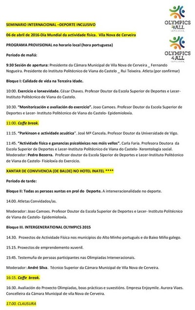 DEPORTISTAS TOMIESES PARTICIPARN NO SEMINARIO INTERNACIONAL DE DEPORTE INCLUSIVO