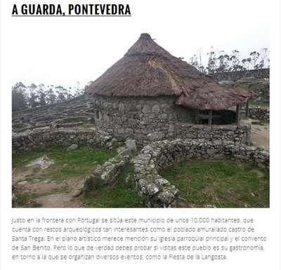 A GUARDA ESCOLLIDA COMA UN DESTINO IMPRESCINDIBLE EN GALICIA POR TRIPADVISOR