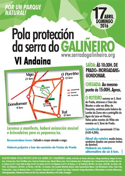 ESTE DOMINGO VI ANDAINA POLA PROTECCIN DA SERRA DO GALIEIRO