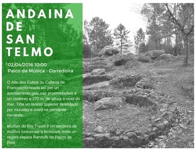 ANDATUI ORGANIZA AO 2 DE ABRIL A ANDAINA DE SAN TELMO