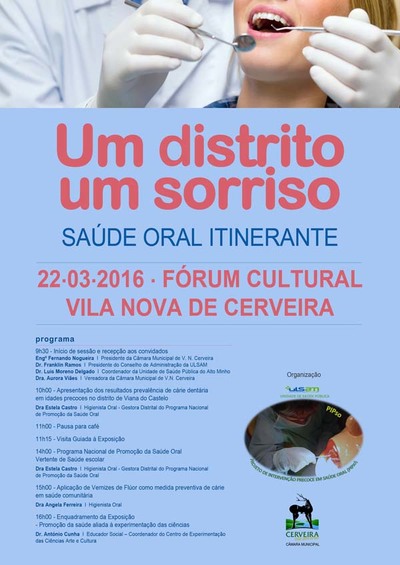DIA MUNDIAL DA SADE ORAL: CERVEIRA PALCO DE SEMINRIO -UM DISTRITO, UM SORRISO-