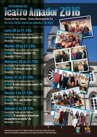 A COMEDIA PROTAGONIZA A VIII SEMANA DE TEATRO AFECCIONADO EN TUI