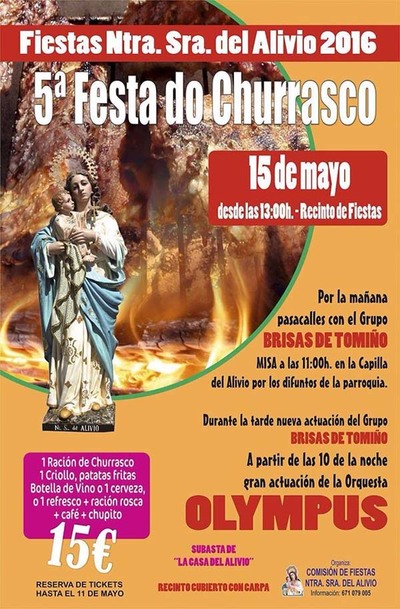 TOMIO ACOLLE O 15 DE MAIO A V FESTA DO CHURRASCO -ALIVIO 2016-