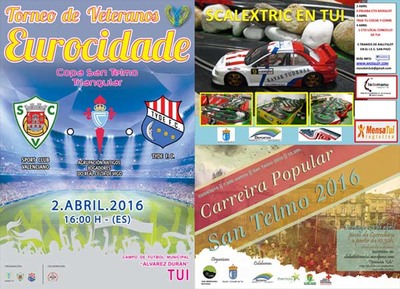 AMPLA OFERTA DEPORTIVA DURANTE AS FESTAS DE SAN TELMO 2016 EN TUI