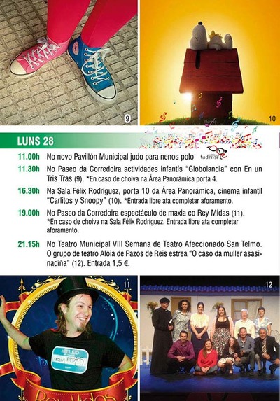 ACTIVIDADES INFANTS, DEPORTIVAS E TEATRO NO TERCEIRO DA DAS FESTAS DE SAN TELMO