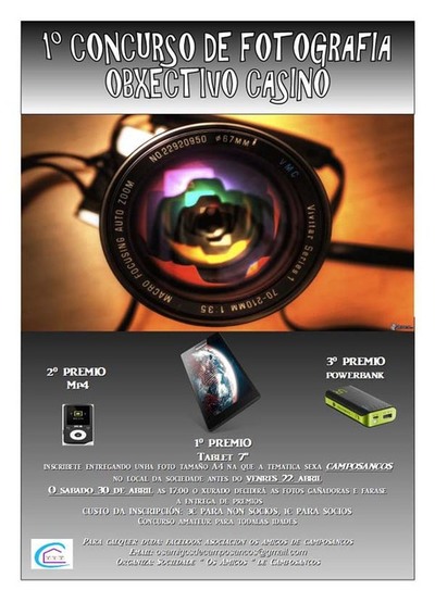 1 CONCURSO DE FOTOGRAFIA -OBXECTIVO CASINO- EN CAMPOSANCOS