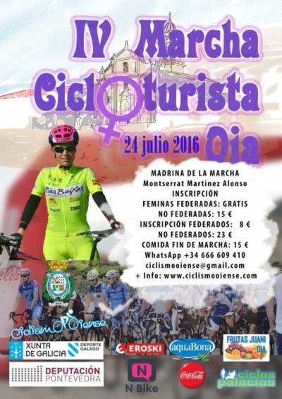 V MARCHA CICLOTURISTA DE OIA EL 24 DE JULIO