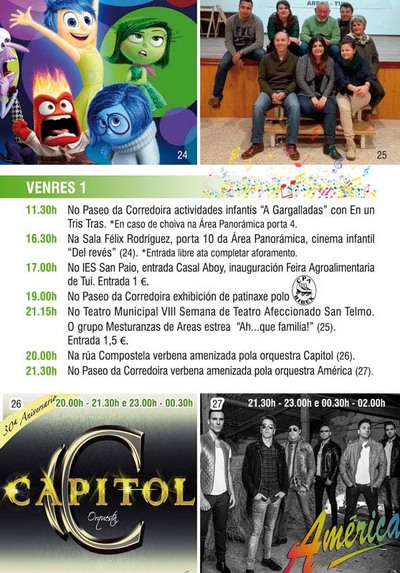 ACTIVIDADES INFANTS, INAUGURACIN DA FEIRA AGRCOLA E ALIMENTARIA, PATINAXE, TEATRO, E VERBENA NA PROGRAMACIN PARA ESTE VENRES NAS FESTAS