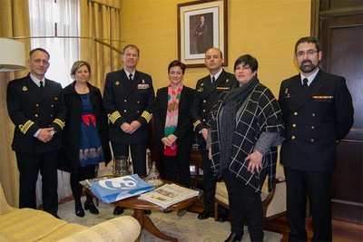 DESPEDIDA DO COMANDANTE DO CABO FRADERA PEDRO IZQUIERDO E BENVIDA AO NOVO COMANDANTE EDUARDO BERNAL