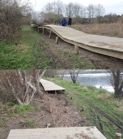 O CONCELLO DE TOMIO REPARA OS DESPERFECTOS OCASIONADOS POLAS INUNDACINS NA SENDA DO MIO