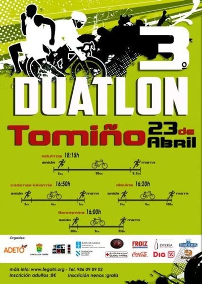  O III DUATLON POPULAR DE TOMIO TER LUGAR ESTE SBADO