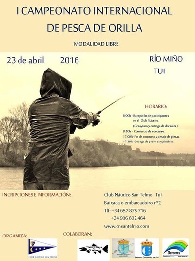 -CANCELADO- TUI ACOGE EL 23 DE ABRIL EL I CAMPEONATO INTERNACIONAL DE PESCA DE ORILLA