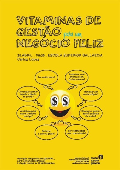 WORKSHOP VITAMINAS DE GESTO PARA UM NEGCIO FELIZ NO DA 23 DE ABRIL