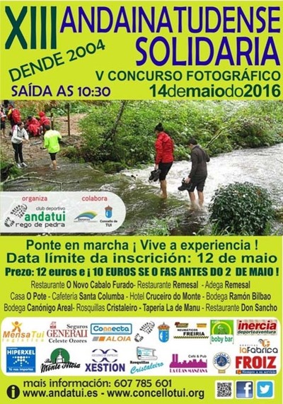 XIII ANDAINA TUDENSE SOLIDARIA O 14 DE MAIO