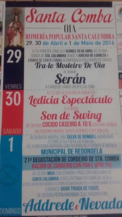 ROMERA POPULAR DE SANTA CALUMBRA DO 29 DE ABRIL  1 DE MAIO DE 2016