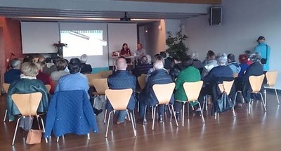 MARGA ROSENDE PRESENT EN CAMPOSANCOS SU NOVELA -LAS HUELLAS DE LA MEMORIA-