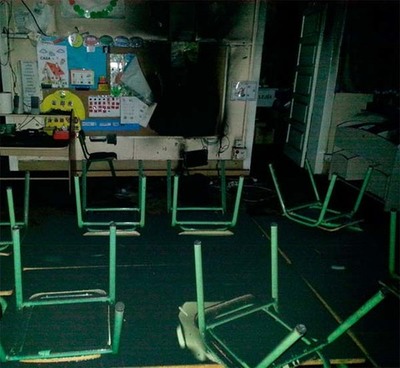 ESTE MRCORES RETMANSE AS CLASES PARA OS CURSOS DE INFANTIL NO CEIP DE PAZOS DE REIS TRALO INCENDIO REXISTRADO OPASADO SBADO