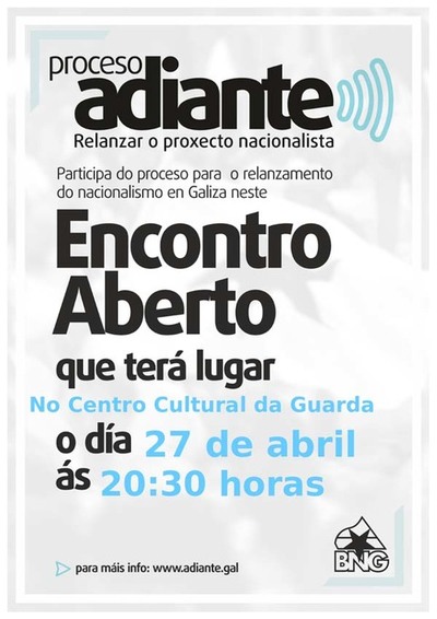RELNZASE O PROXECTO NACIONALISTA NA GUARDA ESTE MRCORES A TRAVS DUNHA ASEMBLEA ABERTA