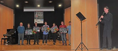 O CLARINETISTA VIGUS XOS ANTN COMESAA, GAADOR DO III CONCURSO DE XOVES INTRPRETES -ANTONIO GRANJA-