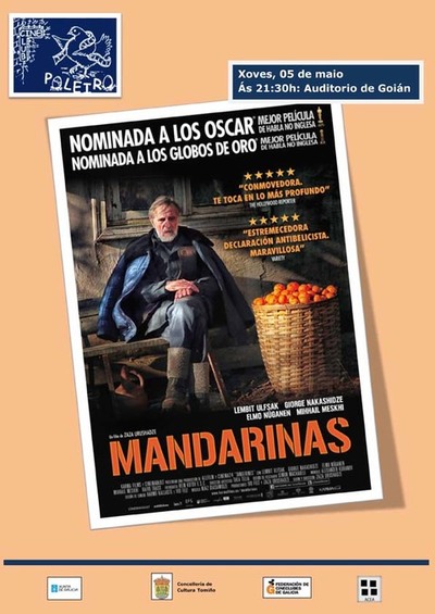 O CINECLUB POLEIRO PROXECTA O XOVES, 5 DE MAIO , MANDARINAS, UNHA PELCULA SOBRE A GUERRA DE XEORXIA
