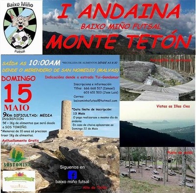 BAIXO MIO FUTSAL ORGANIZA A I ANDAINA MONTE TETN O 15 DE MAIO