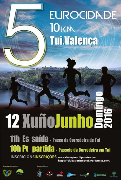 ABERTAS AS INSCRICINS PARA A V EUROCIDADE 10 QUE SE CELEBRAR O 12 DE XUO