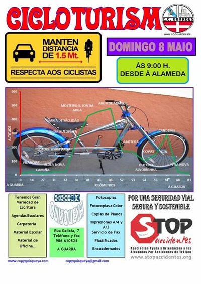 SADA CICLOTURISMO CO CLUBE CICLISTA GUARDS O DOMINGO 8 DE MAIO DE 2016