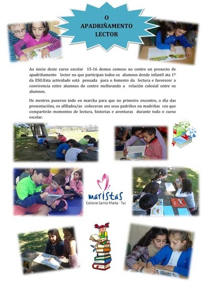 O COLEXIO MARISTAS DE TUI REALIZA UNHA ACTIVIDADE DE APADRIAMENTO LECTOR