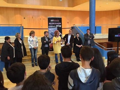 CARMELA SILVA ASISTE EN TUI  VISITA GUIADA DA MOSTRA -MULLERES EN ACCIN: VIOLENCIA ZERO- IMPULSADA POLA DEPUTACIN